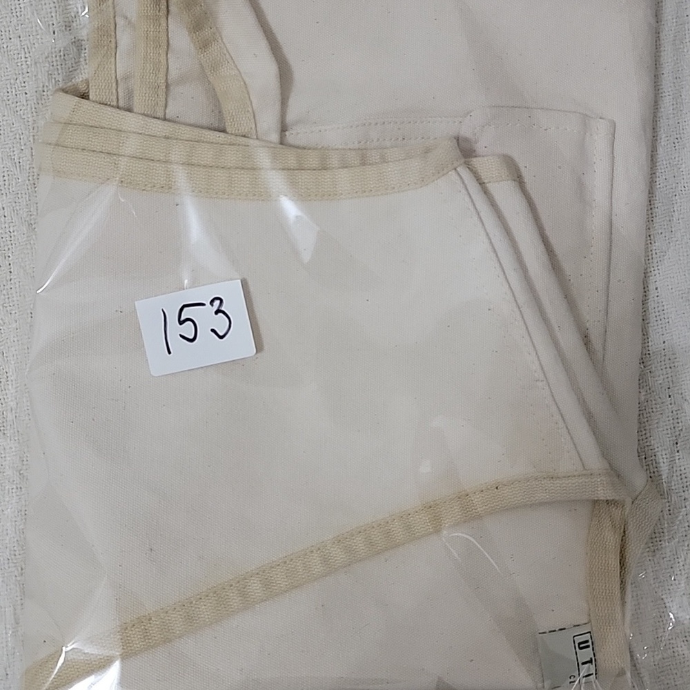 UTILITY Canvas Vest In Cream and Tan Size L Made In USA 100% Cotton Button Front - Picture 9 of 9